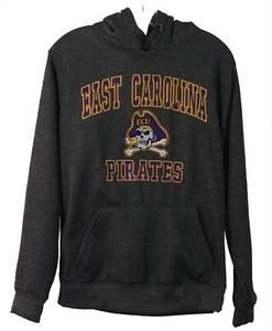 East Carolina University Pirates Hoodie Sweatshirt Size Small Gray ECU Excellent - Picture 1 of 4