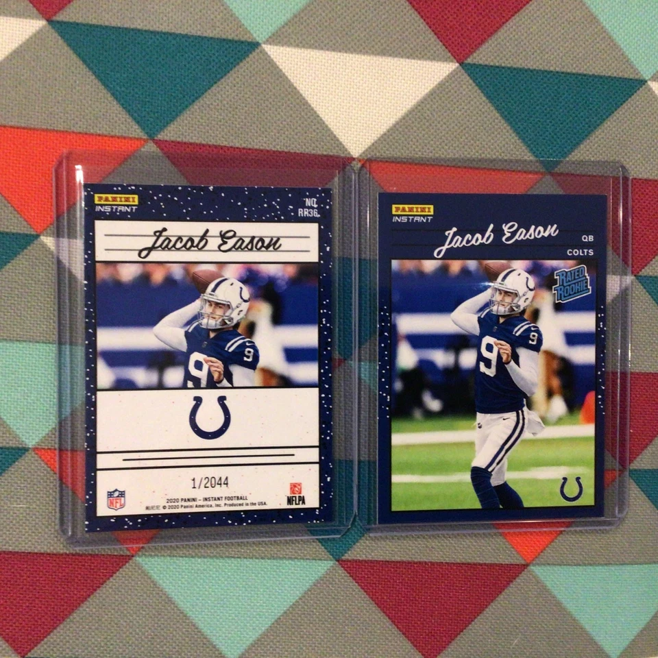 #36 Jacob Eason Colts QB  RC 2020 Panini Instant Rated Rookie Retro football NFL - Image 1 of 1