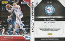 T.J. McConnell PHILADELPHIA 76ers PANINI INSTANT 2018-19 NBA PLAYOFFS #163 x/77
