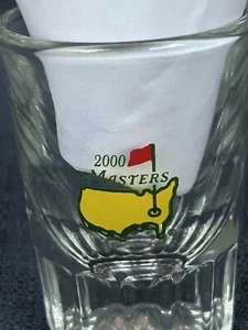 Golf Masters 2000 Logoed Shot Glass Rare Augusta National Heavy Weight (M2e) - Picture 1 of 7