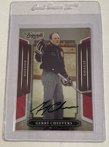 GERRY CHEEVERS 2008 Donruss Sports Legends Signatures 60 /568 Auto Goalie Boston