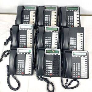 Lot of 9 TOSHIBA Office Phones: 7x DKT3210-SD, 1x DKT3210-S, 1x DKT3220-SD
