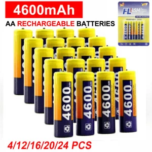 AA Rechargeable Batteries 4600mAh 1.2V High Capacity NiMH Rechargeable Batteries - Picture 1 of 12