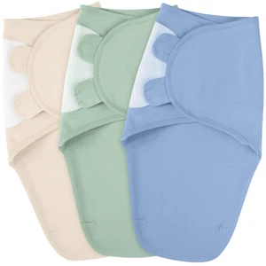 Baby Swaddles for Newborns - 100% Cotton Baby Swaddles 0-3 Months, 3 Pack Newbor - Picture 1 of 8