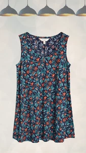 Ex Seasalt Women’s Maternity Sleeveless Vest in Navy Floral Mix - Picture 1 of 2