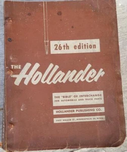 The Hollander "Biblia" de Intercambio Autopartes 26ª Edición - Imagen 1 de 1