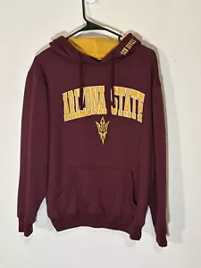Men’s Colosseum Medium Arizona State Sun Devils Pullover Hoodie Stitched Maroon - Picture 1 of 5