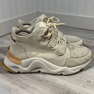 Tênis SOREL Feminino Kinetic Caribou Couro/Lã Botas NL4398-191 Tamanho 10 - Imagem 1 de 4