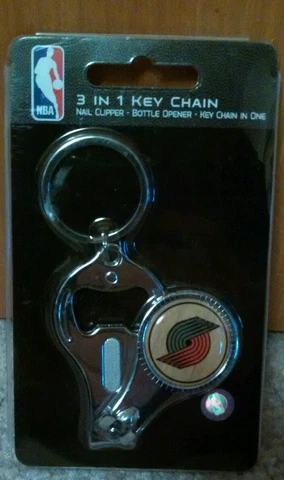 NBA Portland Trail Blazers 3 in 1 Keychain Nail Clipper Bottle Opener Free Ship Cover