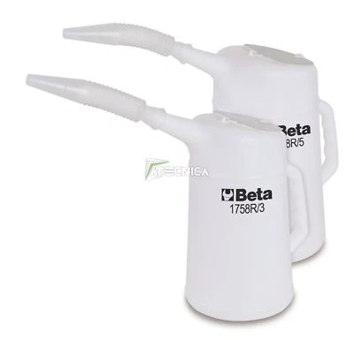 BETA TOOLS Recipiente contenitore caraffa per liquidi Beta 1758R/5 in plastica 5 lt