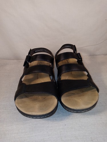 Sandali donna Clarks Collection in pelle nera stile Laurieann taglia 8 W