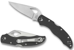 SPYDERCO Byrd Harrier 2 Folding Knife 3.32" Satin Plain G10 Handle BY01GP2 L@@K - Picture 1 of 3