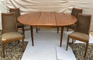 Retro Teak G Plan Circle Dining Table And 4 G Plan Chairs - Picture 1 of 23