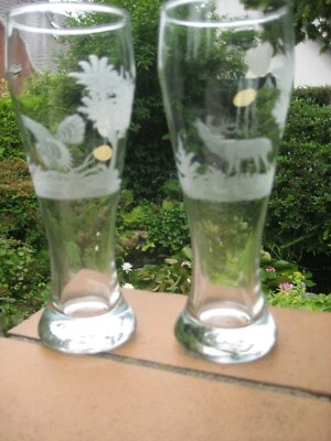 Joska - Waldglashütte 2 Biergläser Kristallglas Handgeschliffen - Bild 1 von 4