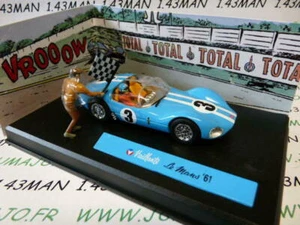 MV1 voiture altaya IXO 1/43 diorama MICHEL VAILLANT :LE MANS '61 n°1