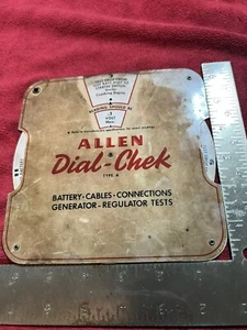 Vintage 1940’s Allen Dial Chek Slide Chart Computer, Battery/Cables/Volts. - Picture 1 of 10