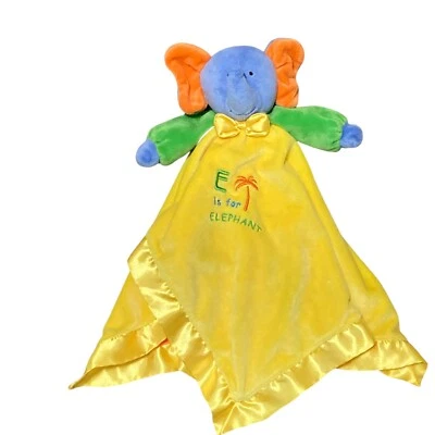 MARY MEYER BABY E is para elefante amarillo manta de seguridad juguete de terciopelo de felpa Lovey Foto 1 de 4
