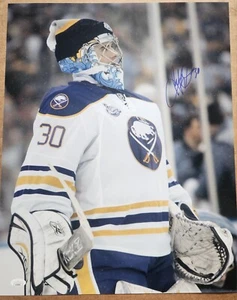 Ryan Miller Buffalo Sabres USA Hockey Ducks Autographed 16x20 JSA - Picture 1 of 2