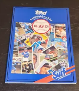 1987 Topps Baseball Book Atlanta Braves Card Team Complete Set Surf - Picture 1 of 1