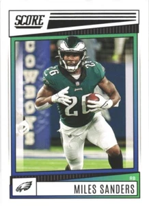 2022 Score #245 Miles Sanders Philadelphia Eagles Football Card - Picture 1 of 2