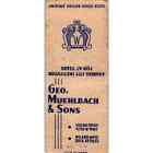 Geo Muehlbach And Sons Agency Kansas City Mo Advertising Matchbook Cover Sa9 M3