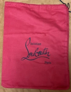 NEU Christian Louboutin rot Satin Schuh Staubbeutel 15” x 11 3/4” - Bild 1 von 2