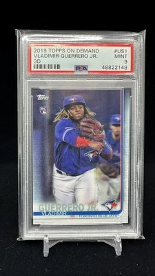 Vladimir Guerrero Jr. 2019 Topps On Demand 3D #US1 Base RC PSA 9 - Image 1 of 2