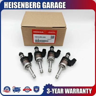 INYECTORES DE COMBUSTIBLE ORIGINALES 4 PIEZAS #16010-5PA-305 PARA HONDA ACCORD CR-V 1,5 L  Foto 1 de 4