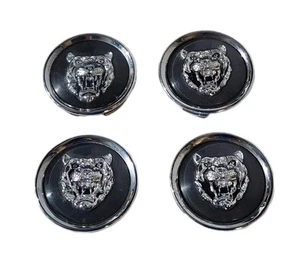 1995-2003 OEM Jaguar Growler Wheel Center Caps XJR XJ6 XJ8 XK8 58mm - Dark Gray  - Picture 1 of 4
