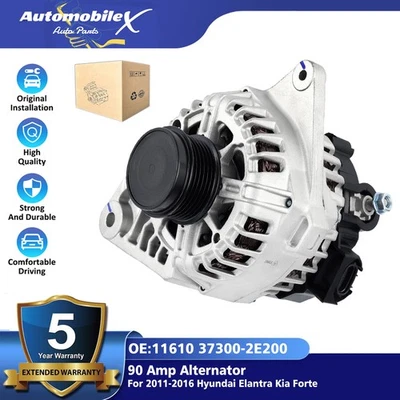 11610 Alternator For 2011 2012 2013 2014-2016 Hyundai Elantra 1.8L 37300-2E200 Foto 1 de 4