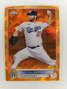 2022 Topps Chrome Sapphire #41 Orange Clayton Kershaw /25 - Bild 1 von 2