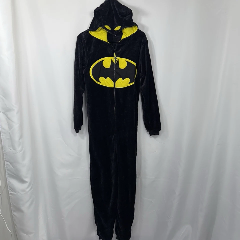 Pijama o disfraz unisex Batman de una pieza polar con orejas con capucha DC Comics pequeño Foto 1 de 3