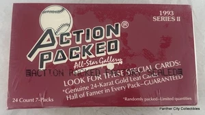 1993 Sealed Box Action Packed All Star Gallery Baseball Series II 24 Packs - Picture 1 of 3