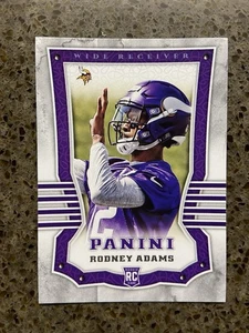 Panini #192 2017 Rodney Adams novato Minnesota Vikings - Imagen 1 de 2