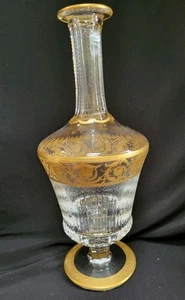 Saint Louis Crystal Thistle Gold 10 3/4” Inch Cordial Liqueur Decanter - Picture 1 of 14