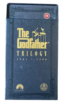 Godfather Trilogy VHS PAL 4 Video Tape Box Set 1901-1980 Anniversary Edition Set - Image 1 of 4
