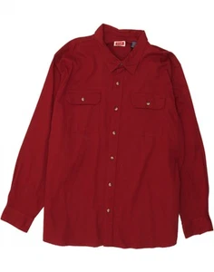 Camisa para hombre WRANGLER 3XL algodón borgoña AN03 - Imagen 1 de 3