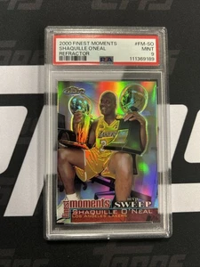 2000-01 Topps Finest Moments Basketball Shaquille O’ Neal Refractor PSA 9 - Bild 1 von 1