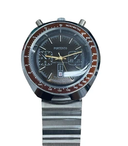 PORTENTO Uhr Handaufzug Vintage Bull Head gebraucht läuft - Bild 1 von 5