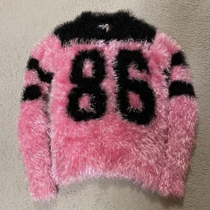 Jeremy Scott 86 M Rosa Strick Archive Damen Tops Pullover Herbst Winter Langarm - Bild 1 von 12