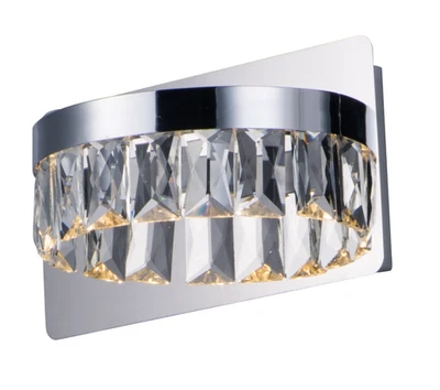 Maxim Lighting 38371BCPC Icycle 11.6W 1 LED Wall Sconce 9.75" W x 5.5" H NEW - Image 1 of 3