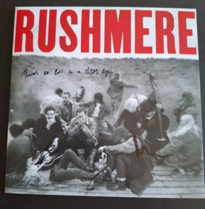 MUMFORD & SONS RUSHMERE SIGNED RED VINYL LP & THEIR HANDWRITTEN SONG LYRICS - Picture 1 of 4