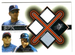 A.RODRIGIGUEZ/I.RODRIGUEZ/G.KAPLER '01 SPx WINNING MATERIALS TRIPLE GAME JERSEYS - Picture 1 of 1