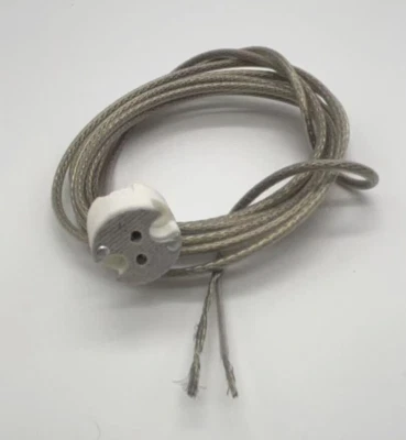 Enchufe colgante de bajo voltaje de níquel 12-24V de repuesto con cable cortable en campo de 6' Foto 1 de 3