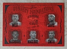 FLAIR 2004-05 DYNASTY FOUNDATIONS WEST BARON DAVIS MASHBURN JERSEY J.R. SMITH