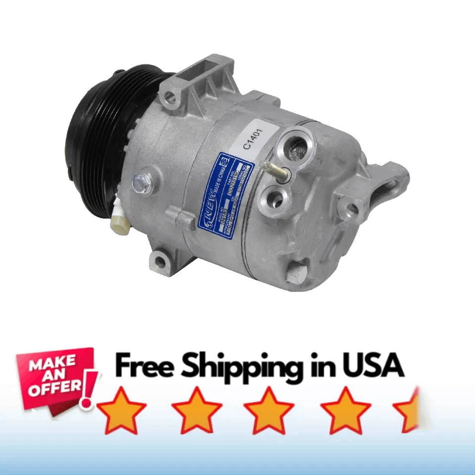 Compressor A/C Fit Chevrolet Classic 2004-2005, Chevrolet Malibu 2004-2006 - Image 1 of 1