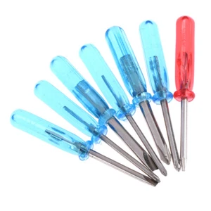 7 pezzi / set blu 45 mm x 3 mm mini piccolo cacciavite a croce set strument CR - Picture 1 of 6