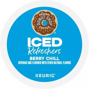 REFRESCADORES HELADOS ORIGINALES DONUT SHOP BERRY CHILL KCUPS 20CT - Imagen 1 de 1
