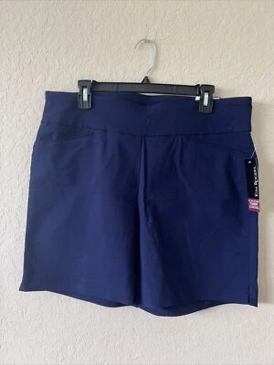 Pantalones Cortos Kim Rogers Para Mujer 7" Azul Marino Control Abdomen Elástico Talla 14 Nuevos con Etiquetas Foto 1 de 4