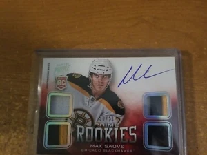 2012-13 PANINI PRIME 30/50 HOLO SILVER PRIME ROOKIES PATCH AUTO #102 MAX SAUVE - Picture 1 of 2
